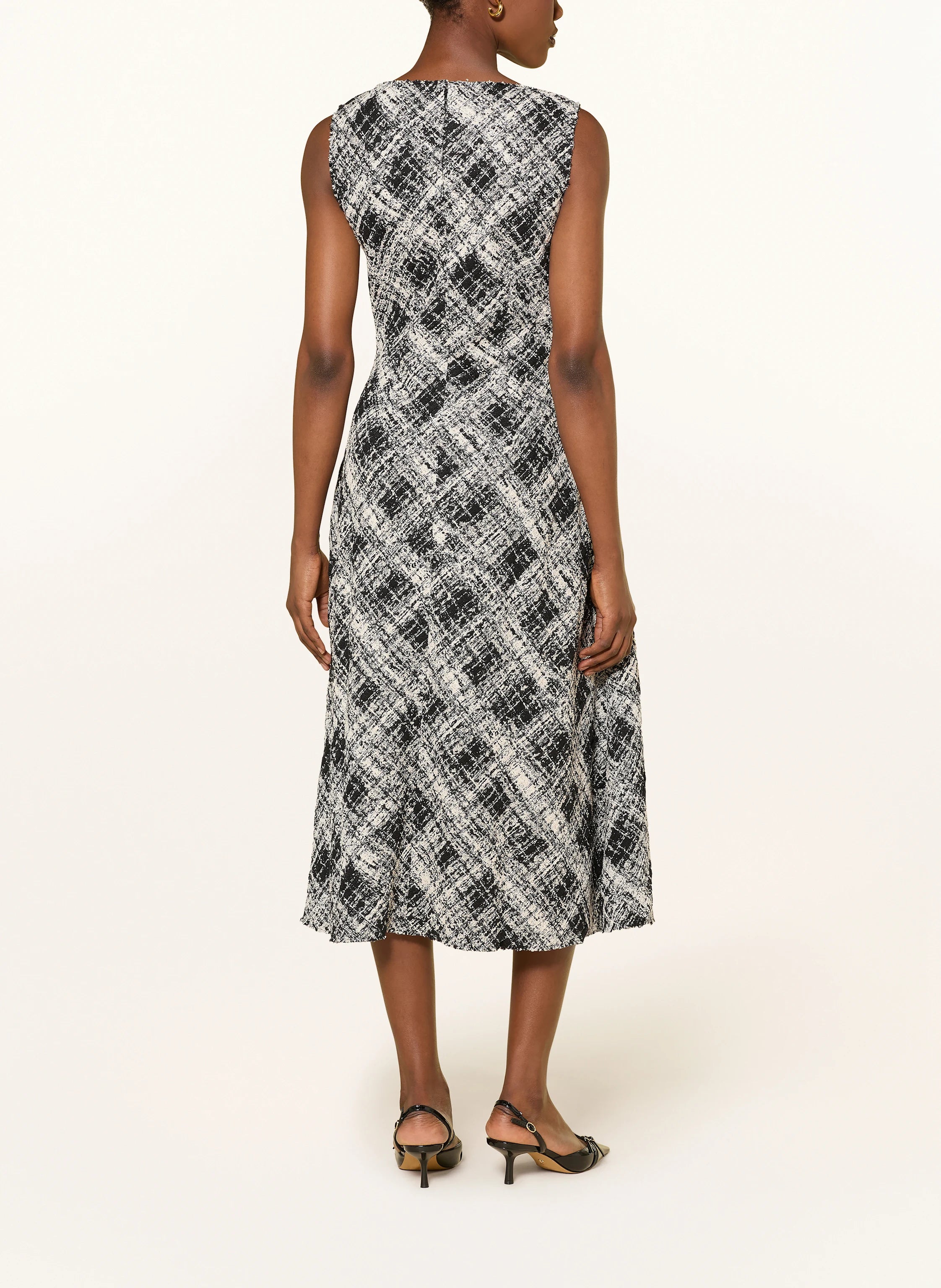 Bouclé-Kleid mit Glitzergarn