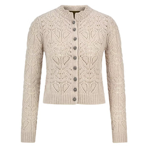 Trachten-Strickjacke in Beige