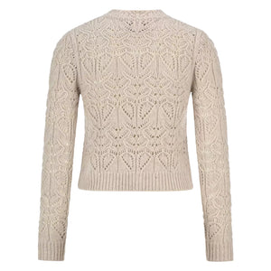 Trachten-Strickjacke in Beige