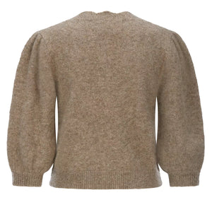 Trachtenstrickjacke in Taupe