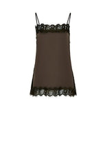 Laden Sie das Bild in den Galerie-Viewer, Langes Satin-Top mit Spitzendetails
