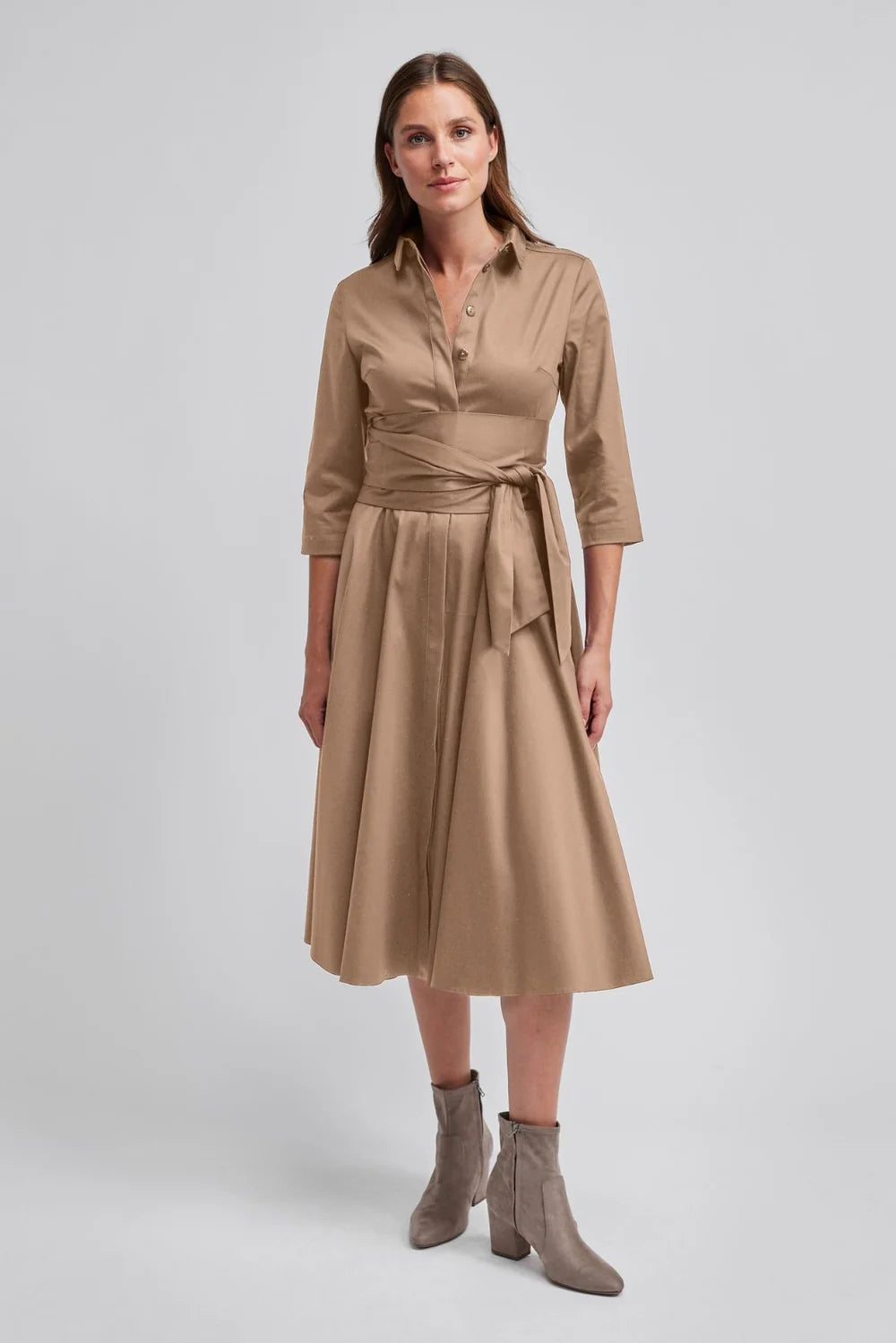 Kleid "GINA" in Taupe