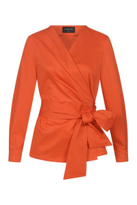 Wickelbluse "KATJA" in Orange