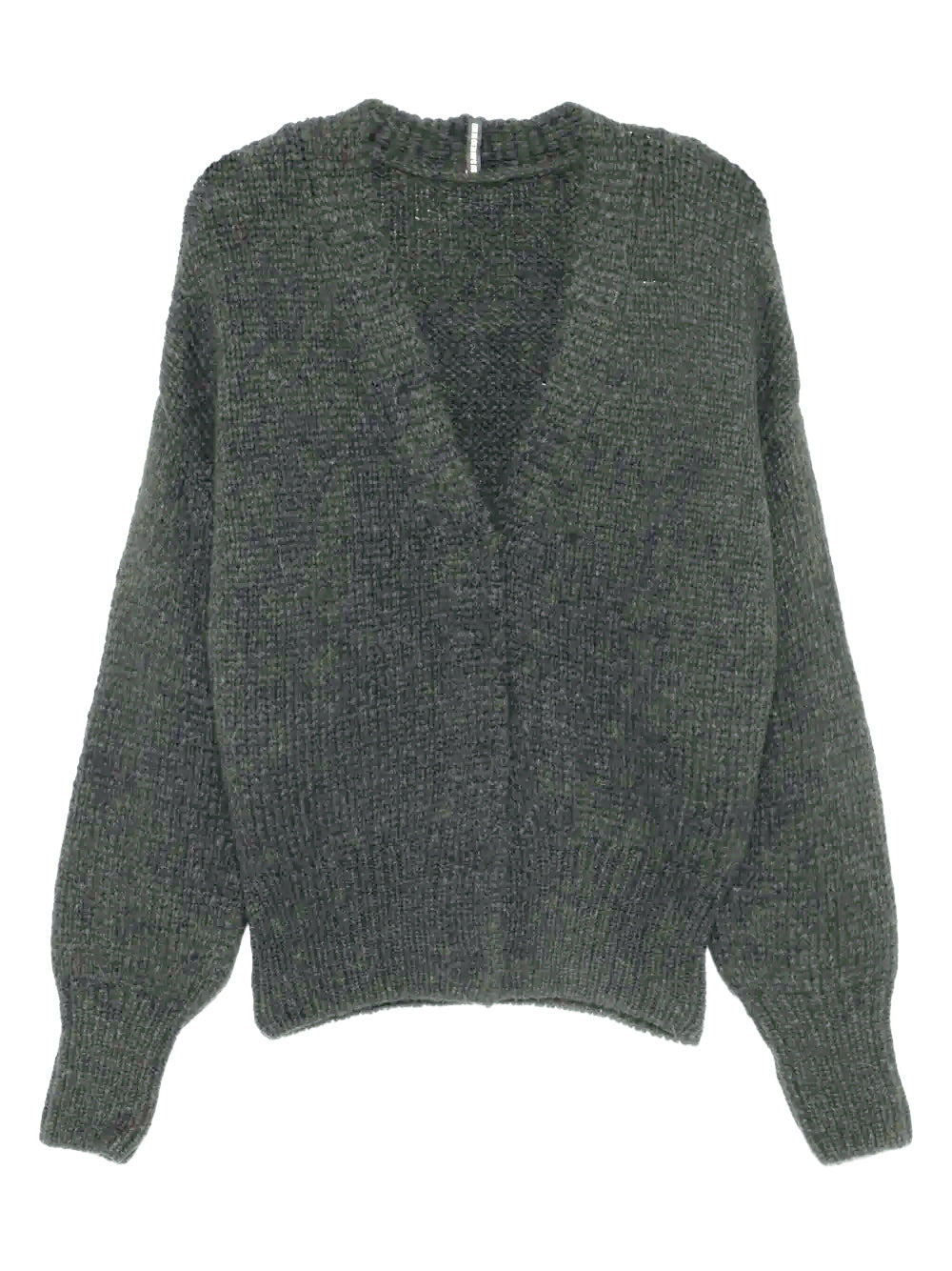 Cardigan mit V-Ausschnitt in Olive