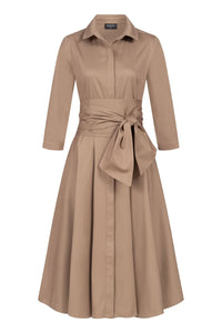 Kleid "GINA" in Taupe