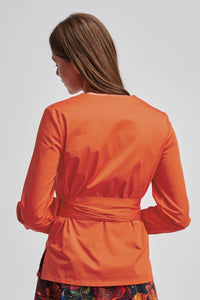 Wickelbluse "KATJA" in Orange