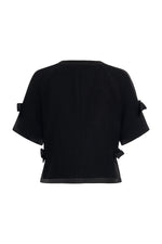 Laden Sie das Bild in den Galerie-Viewer, Kleine Abendjacke aus Boucle und Satin
