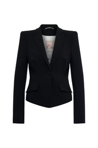 Doublewollblazer mit Pagodeschultern