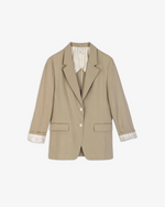 Laden Sie das Bild in den Galerie-Viewer, Einreihiger Blazer aus Leinen
