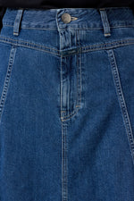 Laden Sie das Bild in den Galerie-Viewer, Maxi-Rock aus Denim
