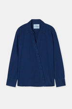 Laden Sie das Bild in den Galerie-Viewer, Jeansbluse aus reiner Baumwolle
