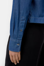 Laden Sie das Bild in den Galerie-Viewer, Verkürzte Denim-Bluse
