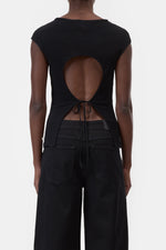 Laden Sie das Bild in den Galerie-Viewer, Baumwoll-Top mit Rückenausschnitt
