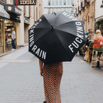Laden Sie das Bild in den Galerie-Viewer, Regenschirm &quot;FUCKING RAIN&quot;
