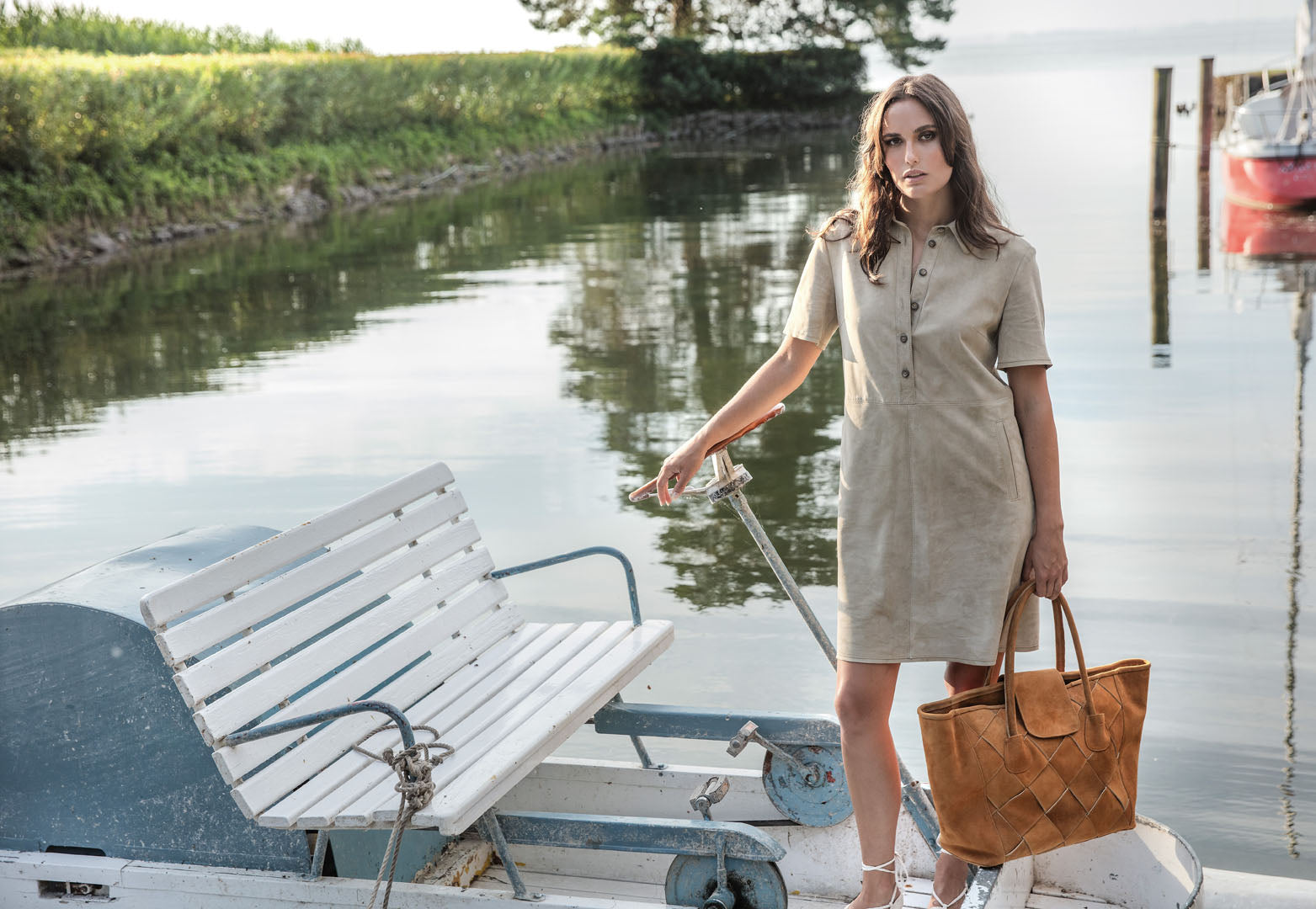 "Girl Scout Dress" Ziegenleder Kleid