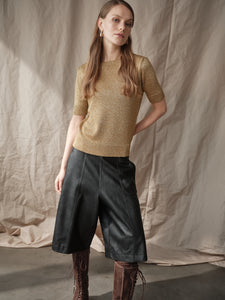 Kurzarm-Strickpullover "CAPPERO"