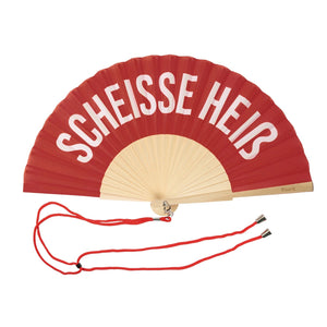 Holzfächer "SCHEISSE HEIß"