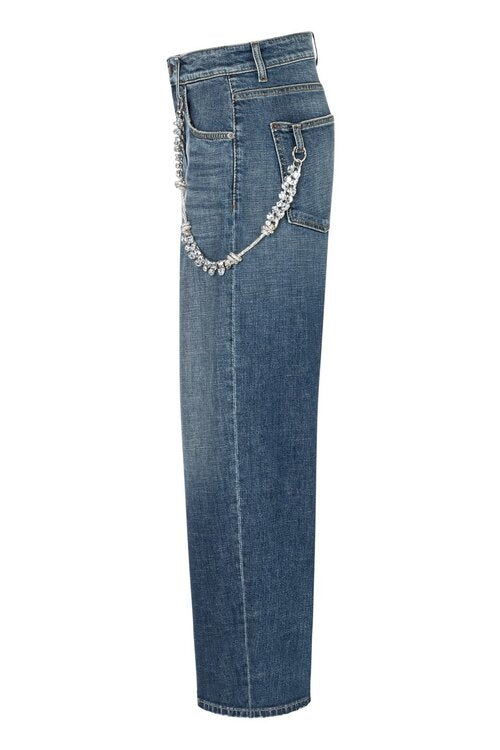 Jeans mit Hosenkette