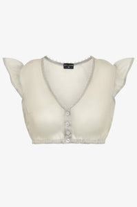 Dirndlbluse "Kiki" in Grau