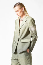 Laden Sie das Bild in den Galerie-Viewer, Blazer mit Stickerei und Dégradé-Farbverlauf
