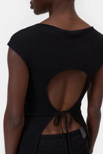 Laden Sie das Bild in den Galerie-Viewer, Baumwoll-Top mit Rückenausschnitt
